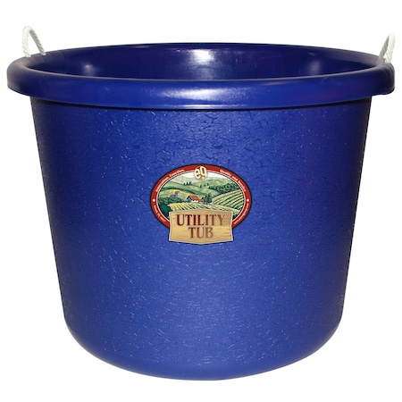 Emsco Group Utility Tub, 17.5 Gallon Bucket, For Maintenance Cleaning Growing and More, Cobalt Blue 2656-1